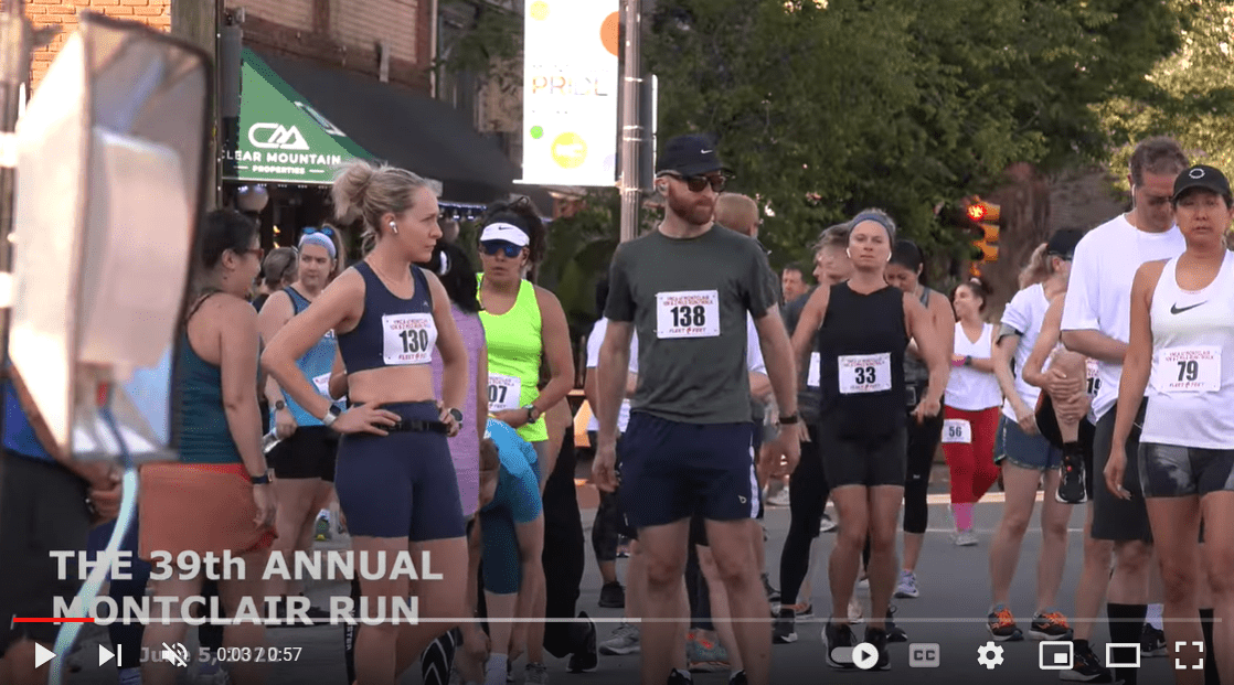 image of runners for 39th annual montclair run